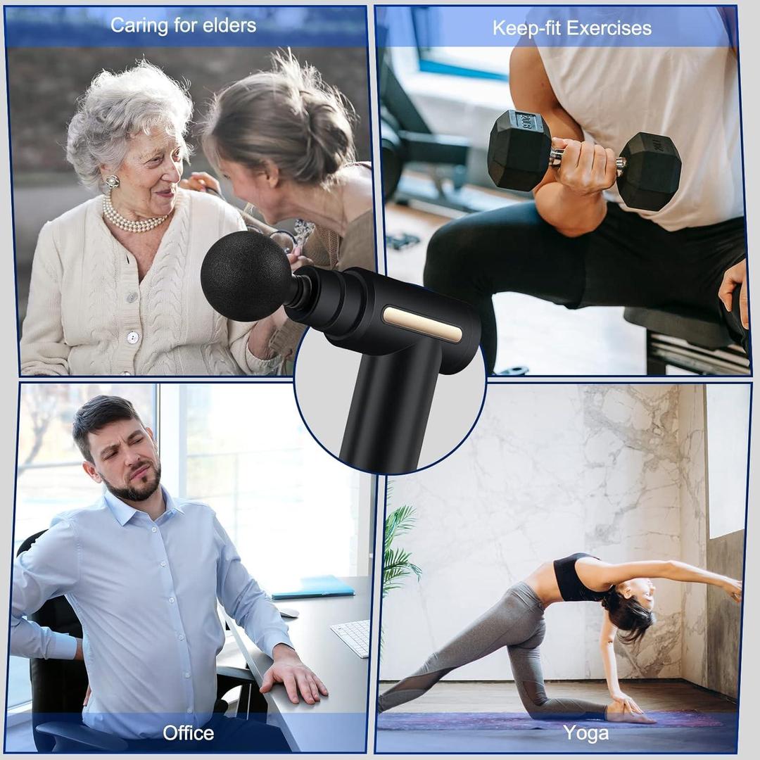 Adjustable Speed Massager Gun - Portable Muscle Relief Device