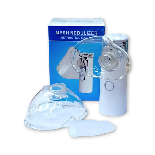 Portable Mesh Nebulizer Machine for Adults & Kids | Rechargeable Medicine Inhaler Nebulizer for Breathing Relief, Cough, Asthma | Masks for Kids & Adults
