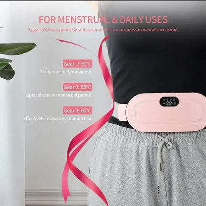 Period/Menstrual Cramp Relief Belt and Massager (1 Year Warranty) (DELIVERY FREE)